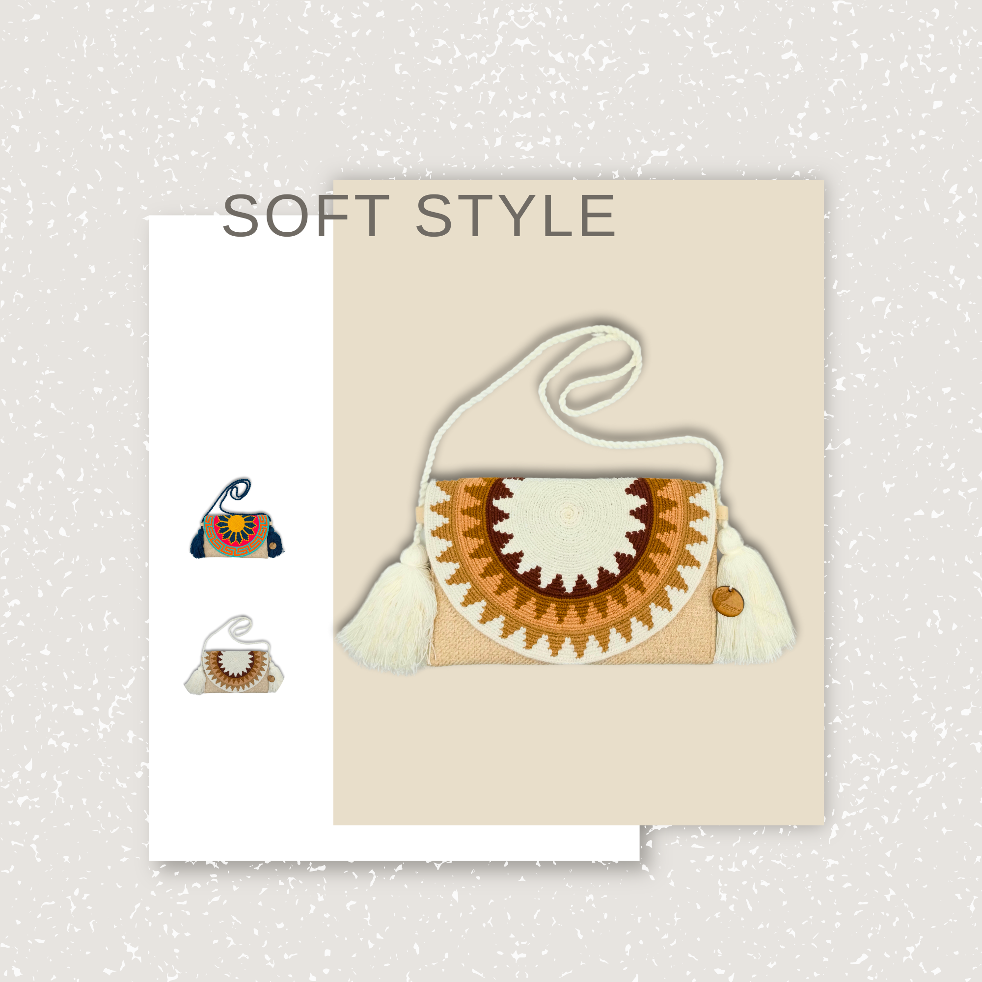 Soft Style | Envelope Shoulder Purse with Flap | Crossbody Bag | Handmade in Colombia