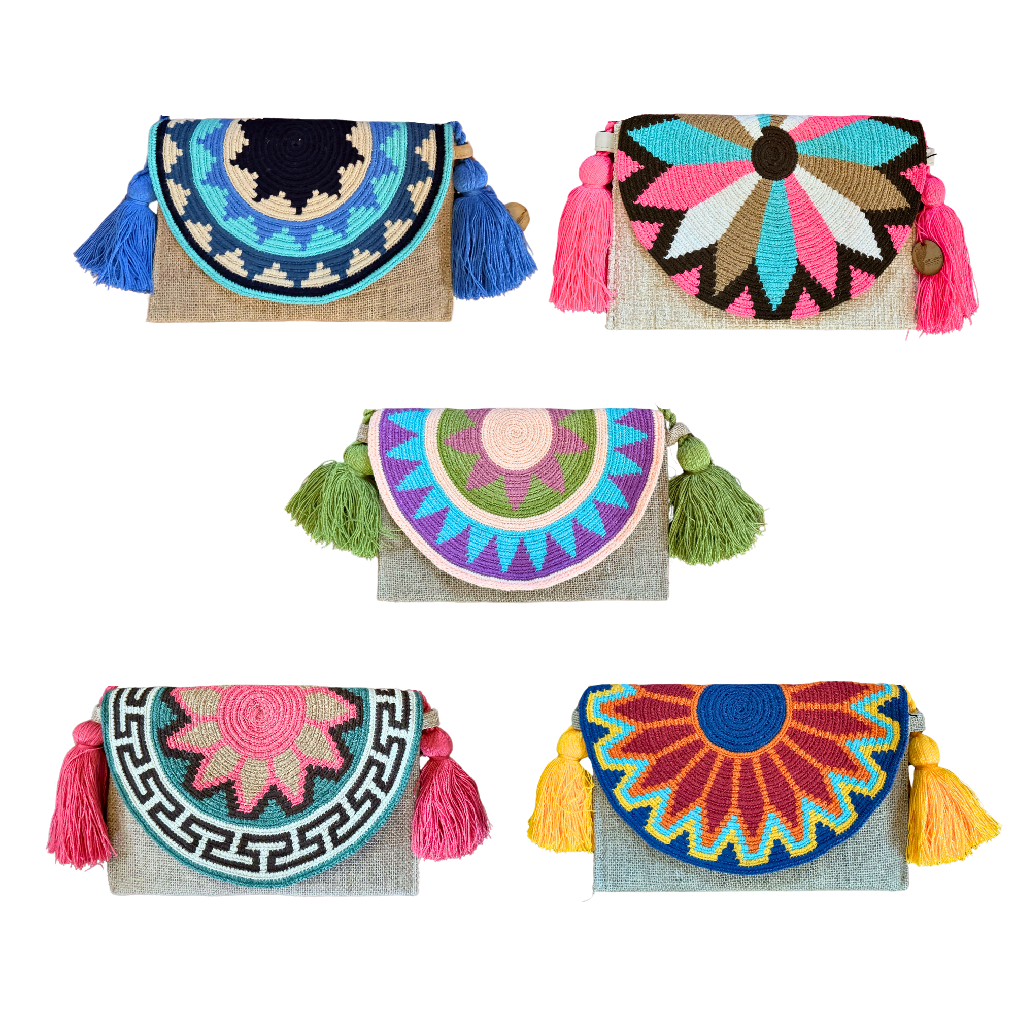 Envelope Shoulder Purse with Flap | Crossbody Bag | Handmade in Colombia