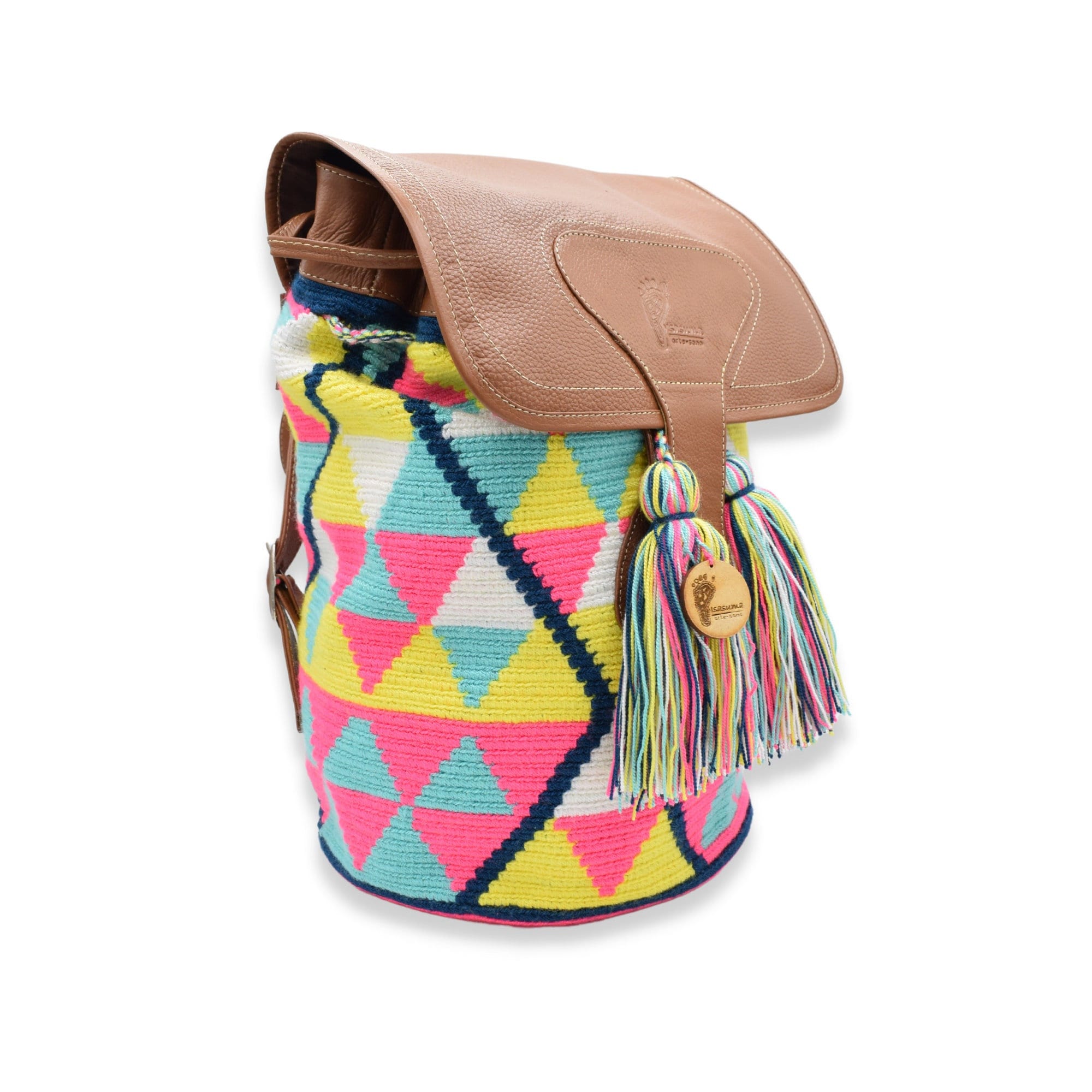 Handcrafted Colombian Wayuu Backpack Mochila | Handmade