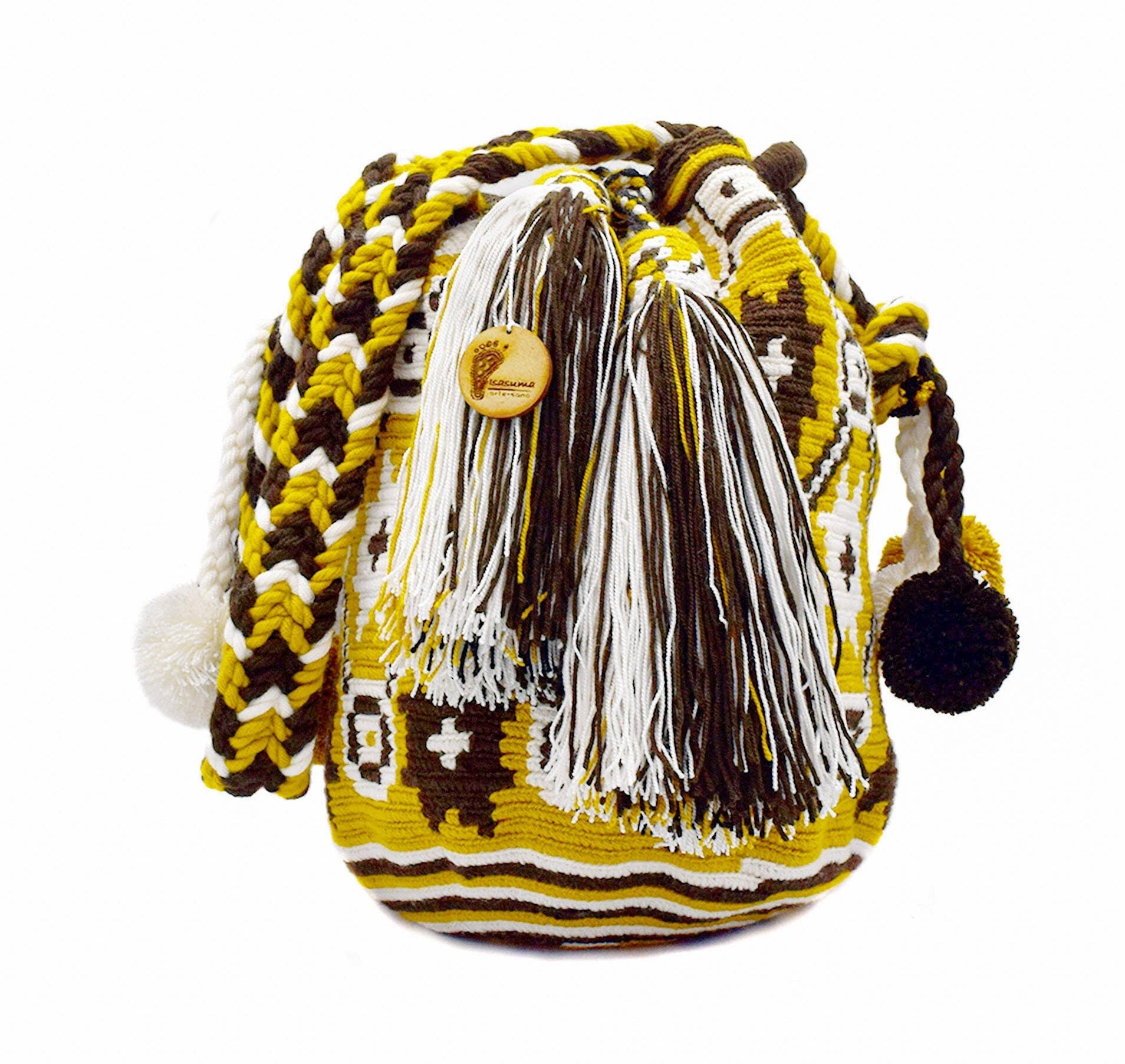 Large Colombian Wayuu Mochila Tote Bag | Handmade