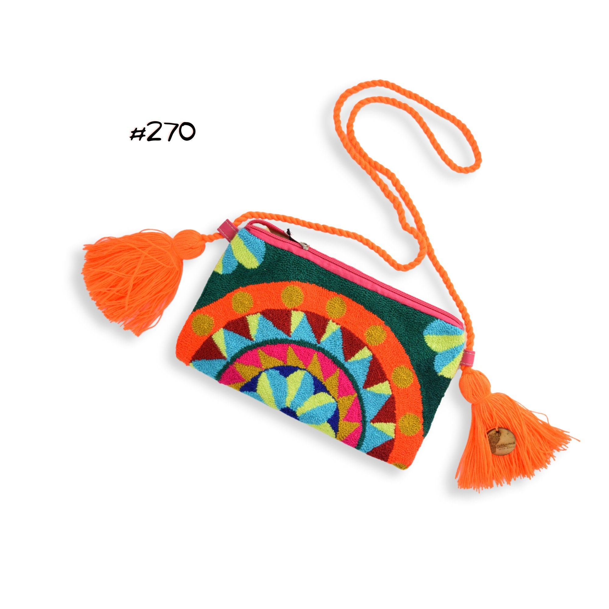 Crossbody Wayuu Purse Clutch with Tassels | Handmade in Colombia