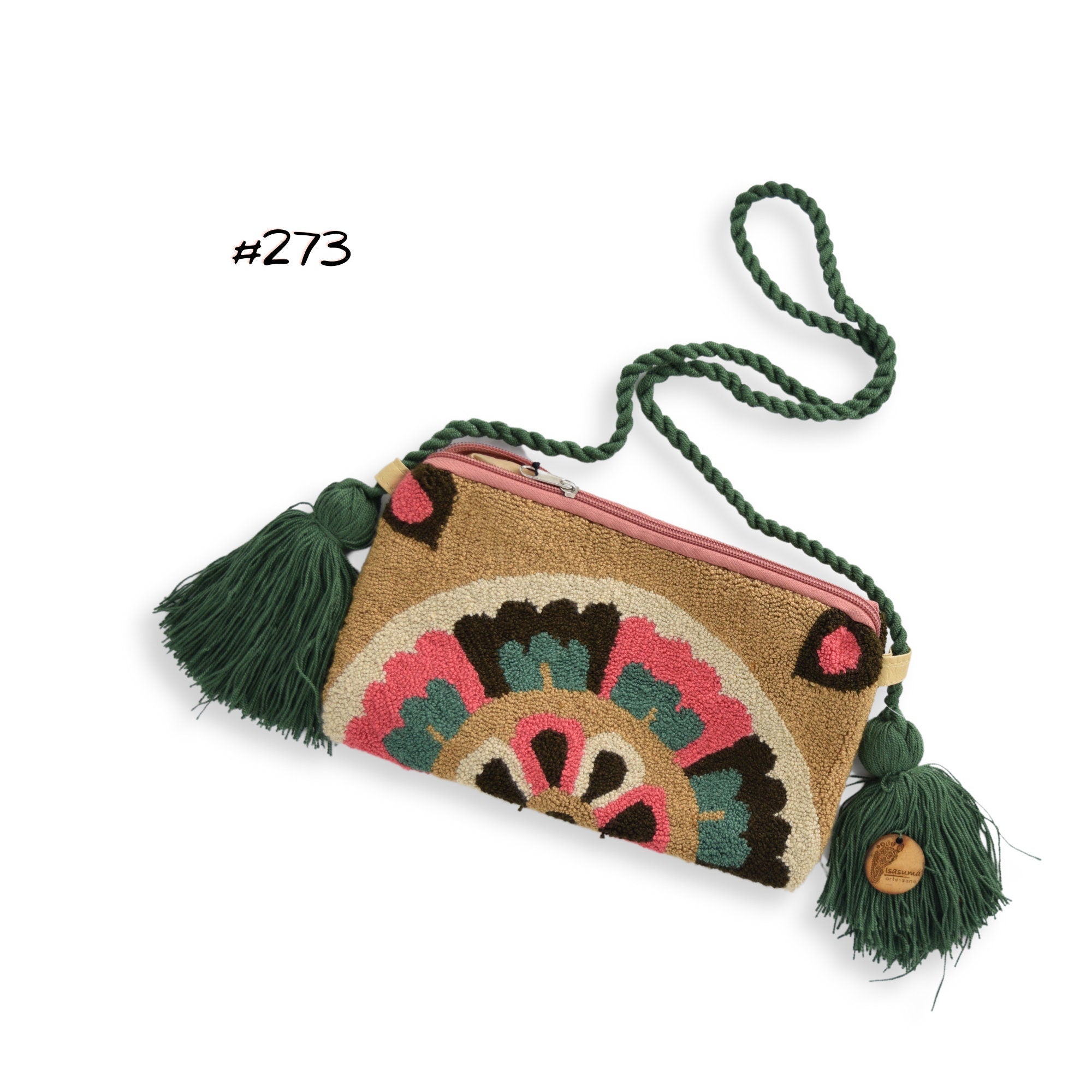 Crossbody Wayuu Purse Clutch with Tassels | Handmade in Colombia