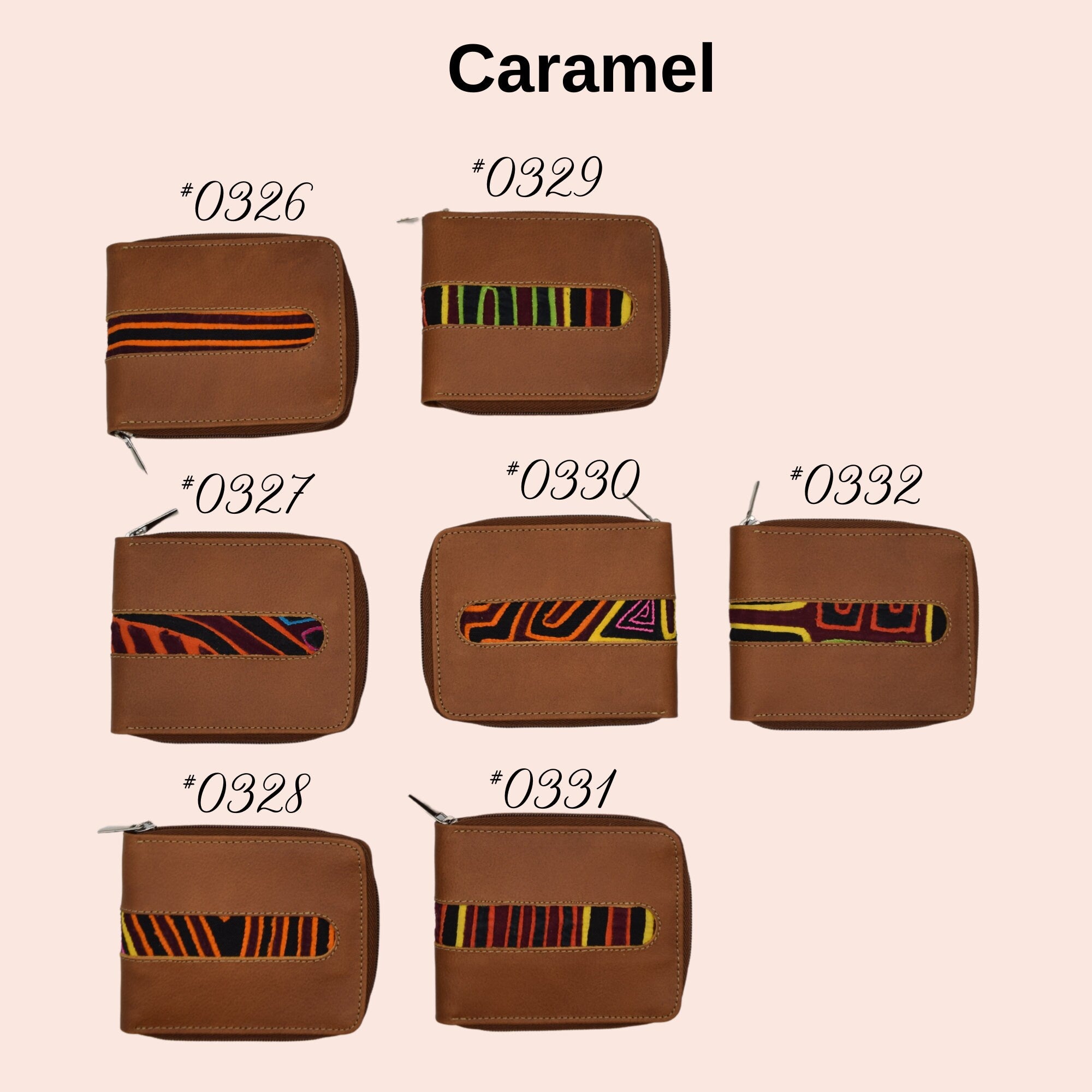 Genuine One of a Kind Zippered Leather Wallet I Unisex Wallets I Handmade in Colombia