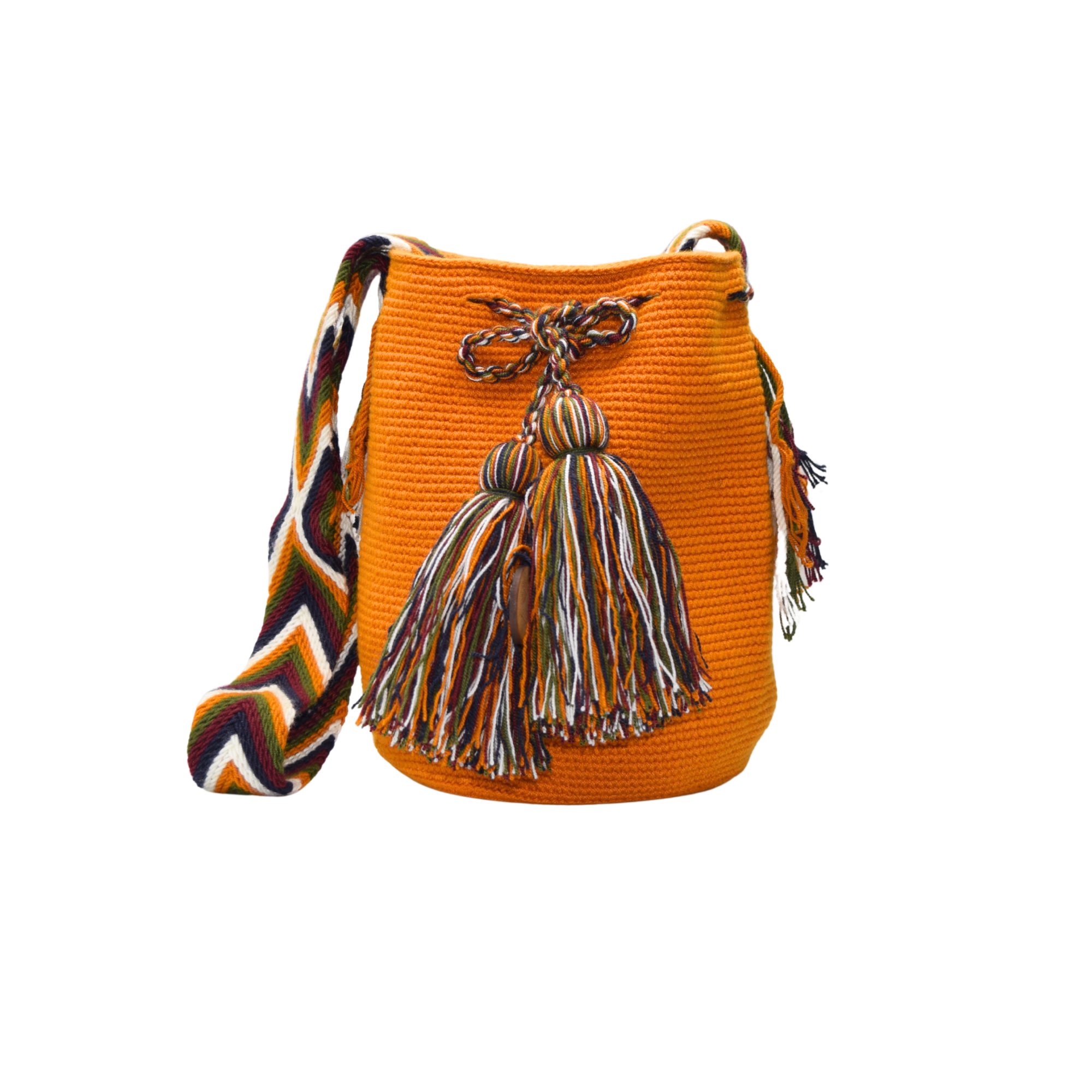 Wayuu mochila bag | Medium Traditional Deluxe | Mustard