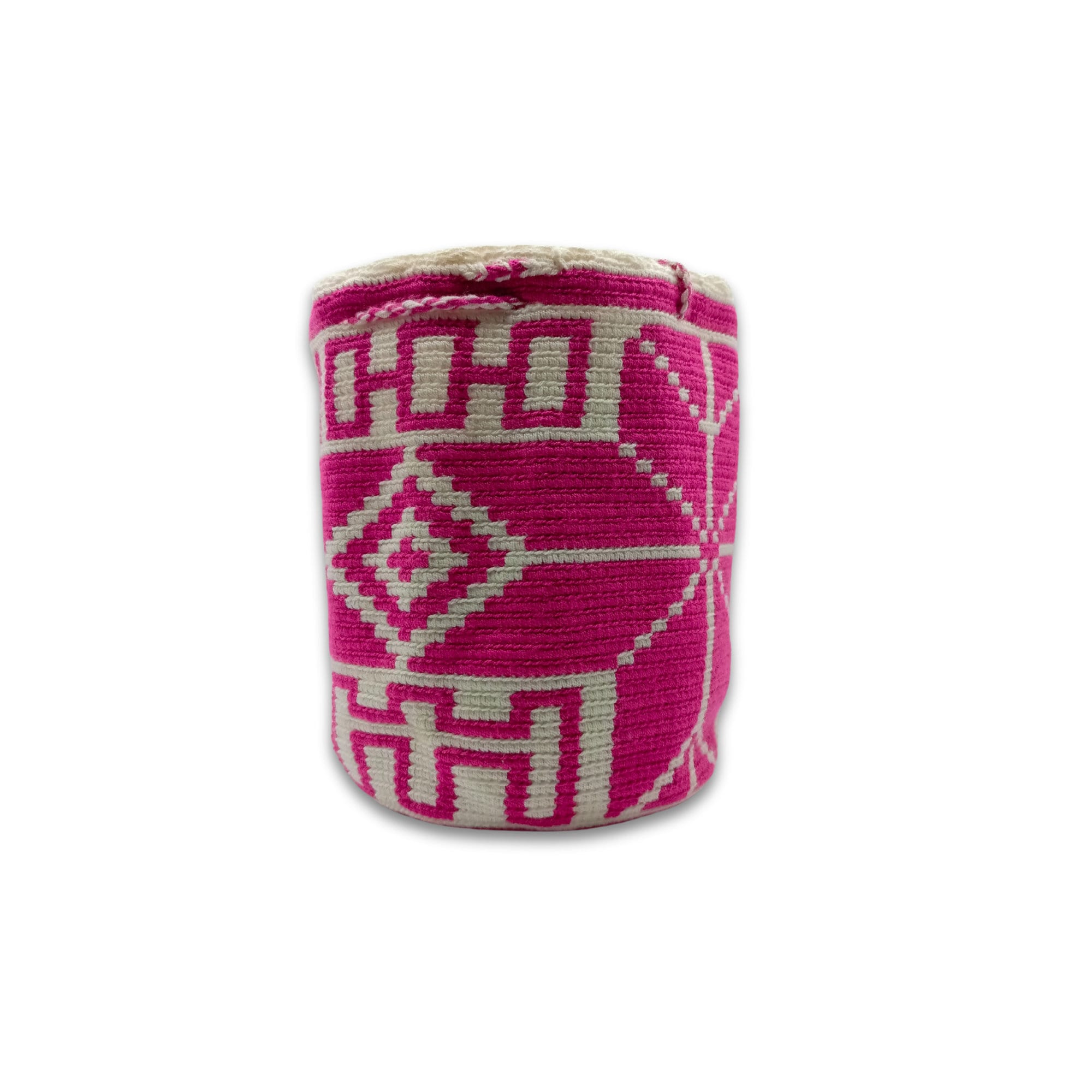 Wayuu mochila bag | Medium Tradicional | Fucsia Flower