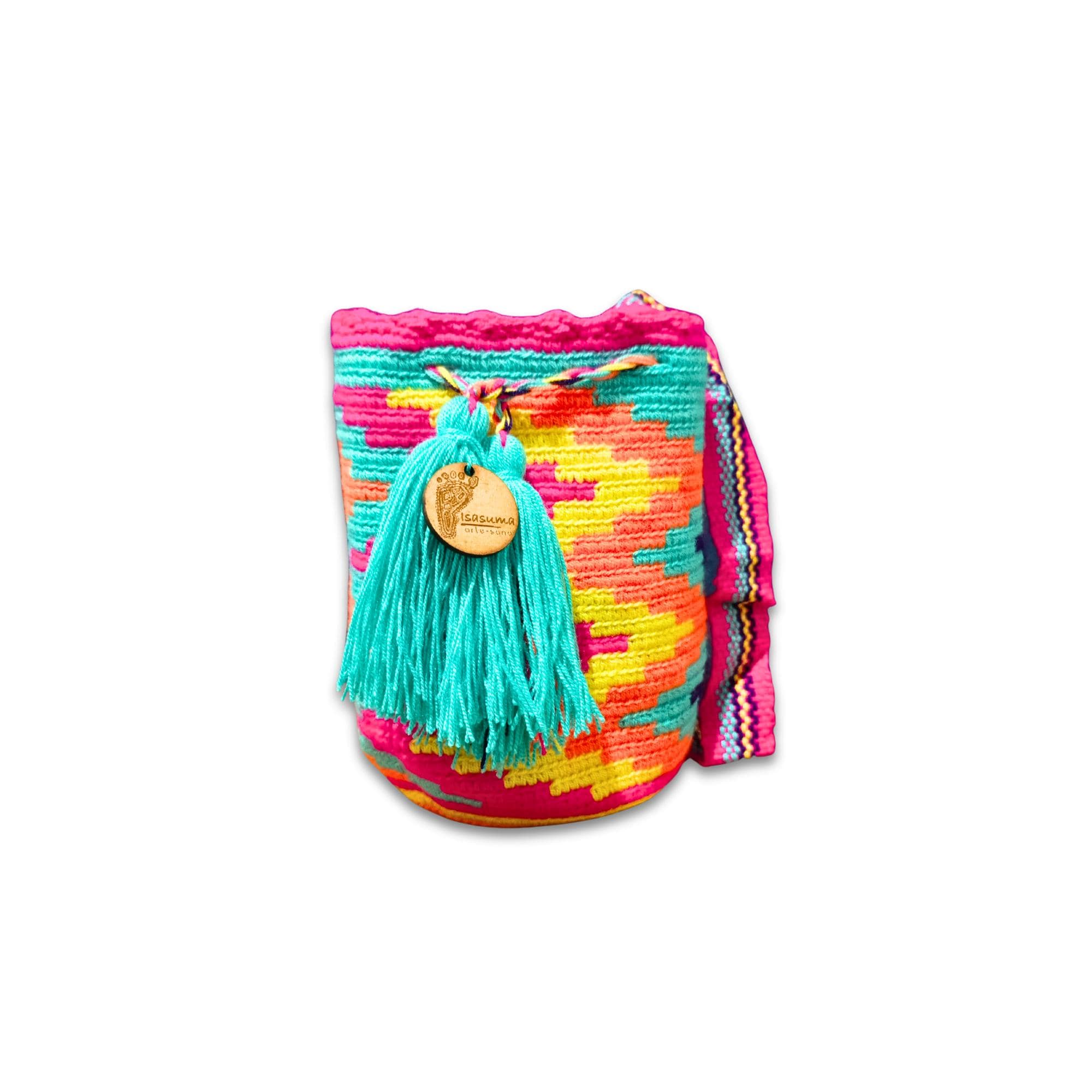 MiniTraditional Wayuu Mochila Bag | Woven Crossbody | Handmade | Boho | neon colors