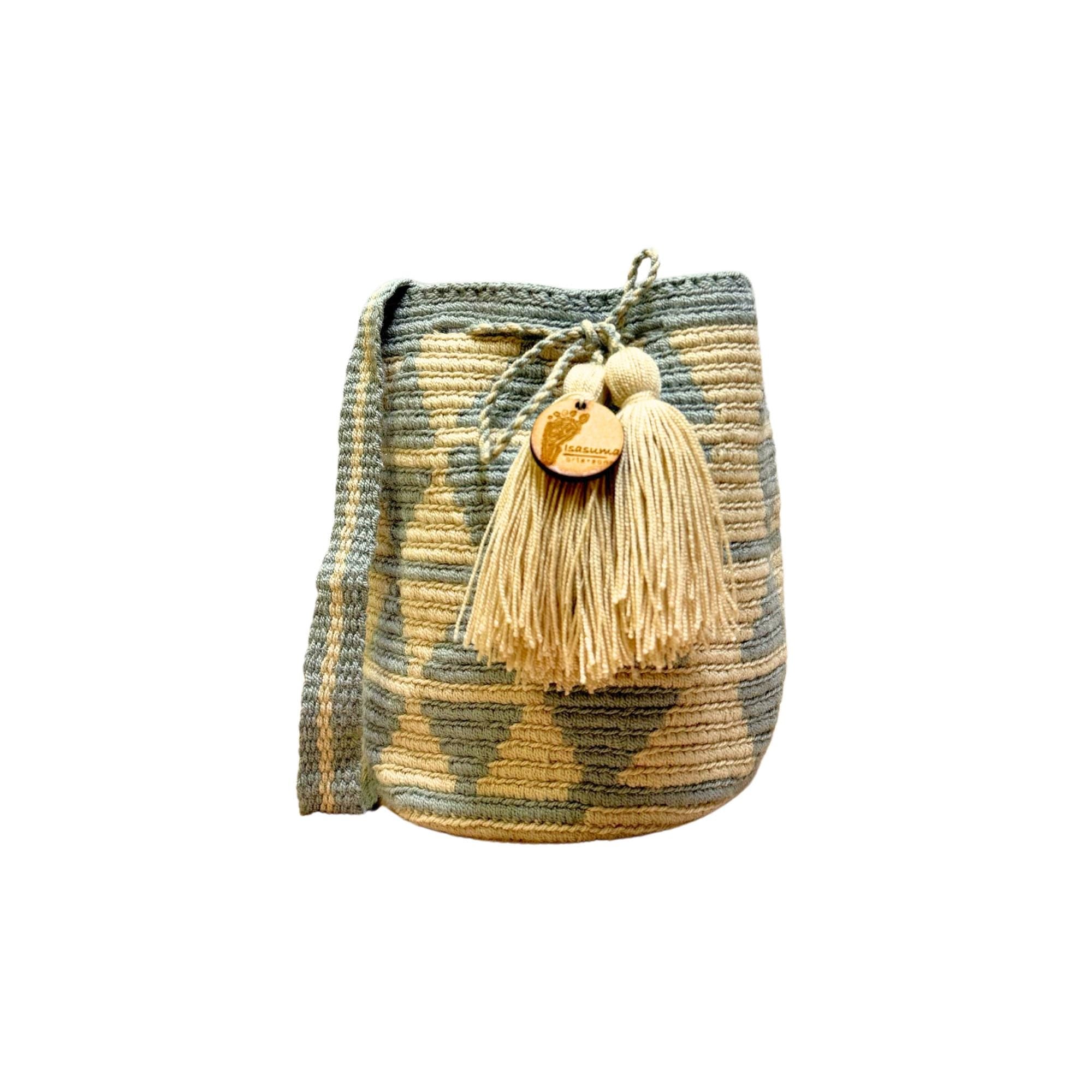 MiniTraditional Wayuu Mochila Bag | Woven Crossbody | Handmade | Boho | Rhombus