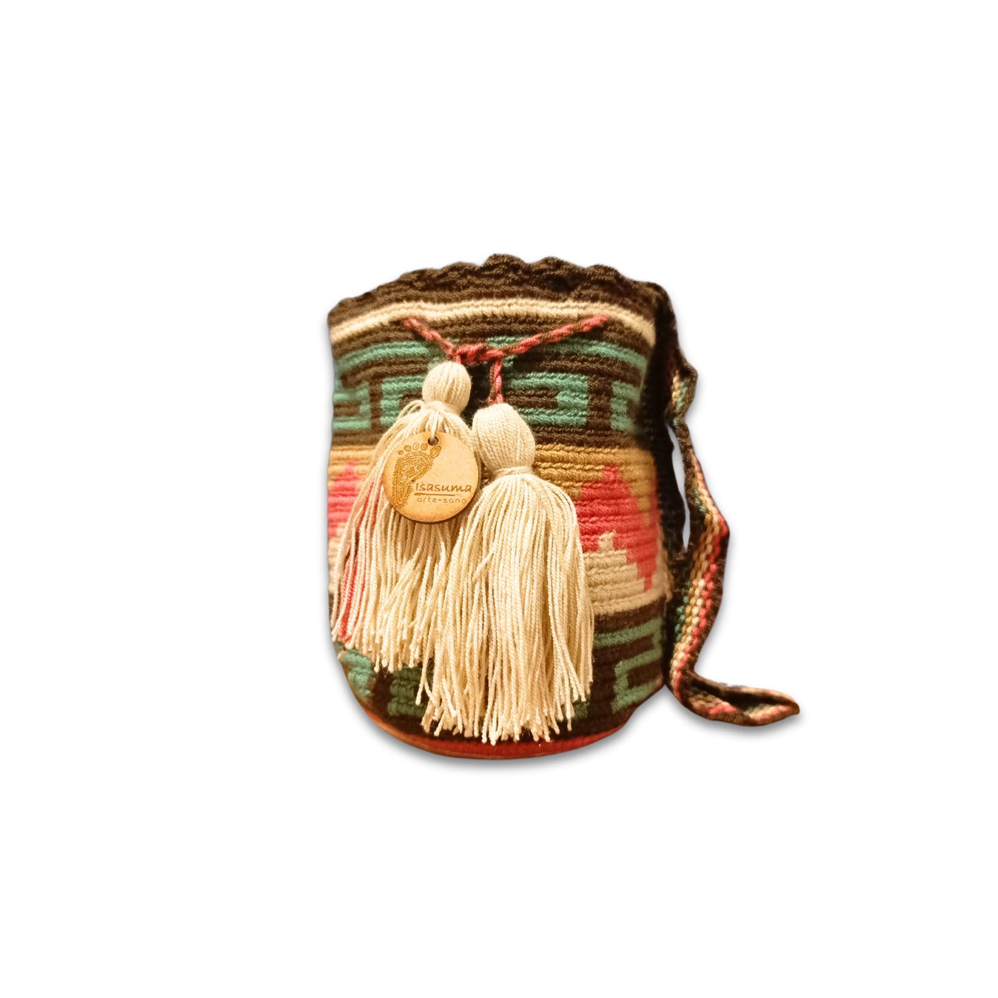 MiniTraditional Wayuu Mochila Bag | Woven Crossbody | Handmade | Boho |  zig zag