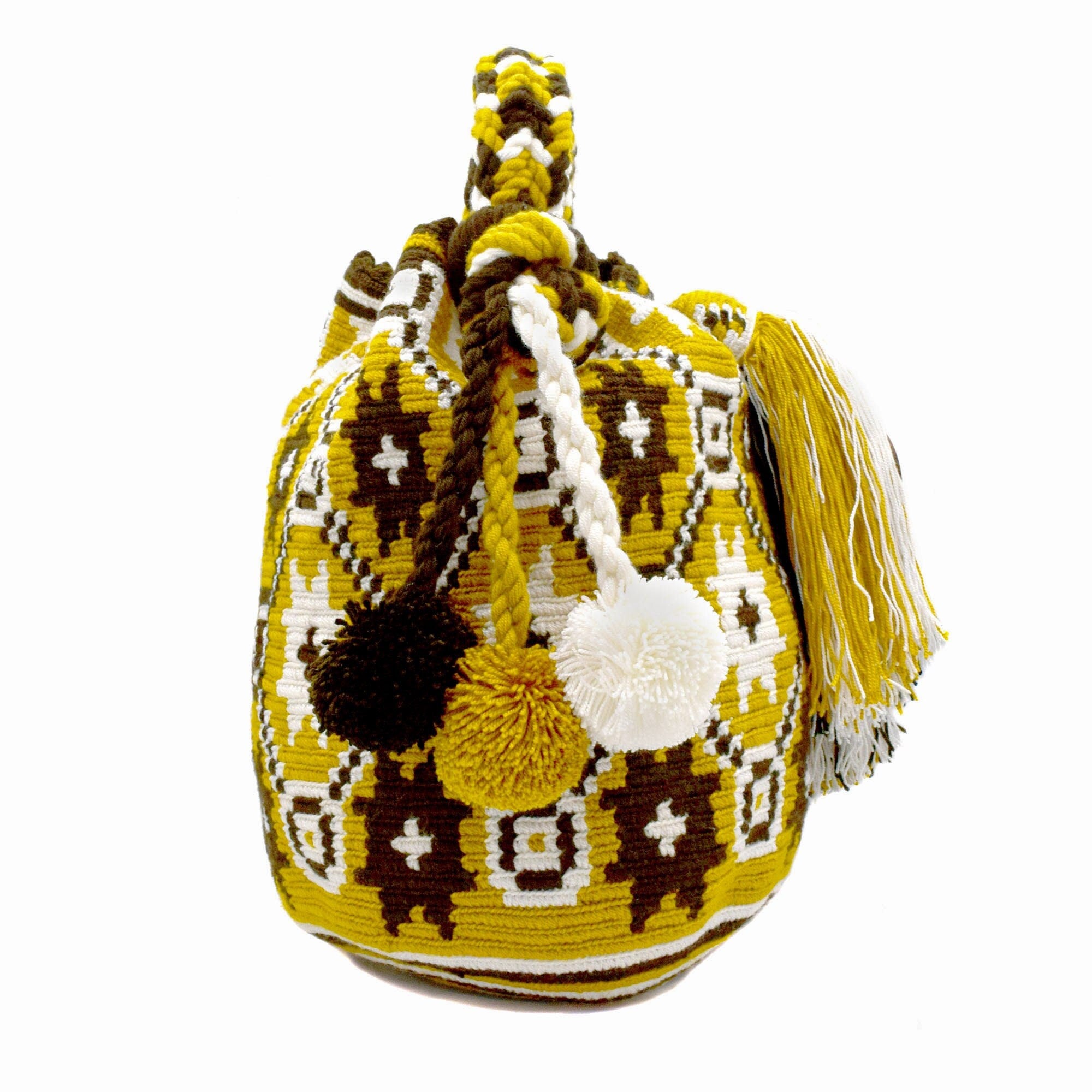 Large Colombian Wayuu Mochila Tote Bag | Handmade